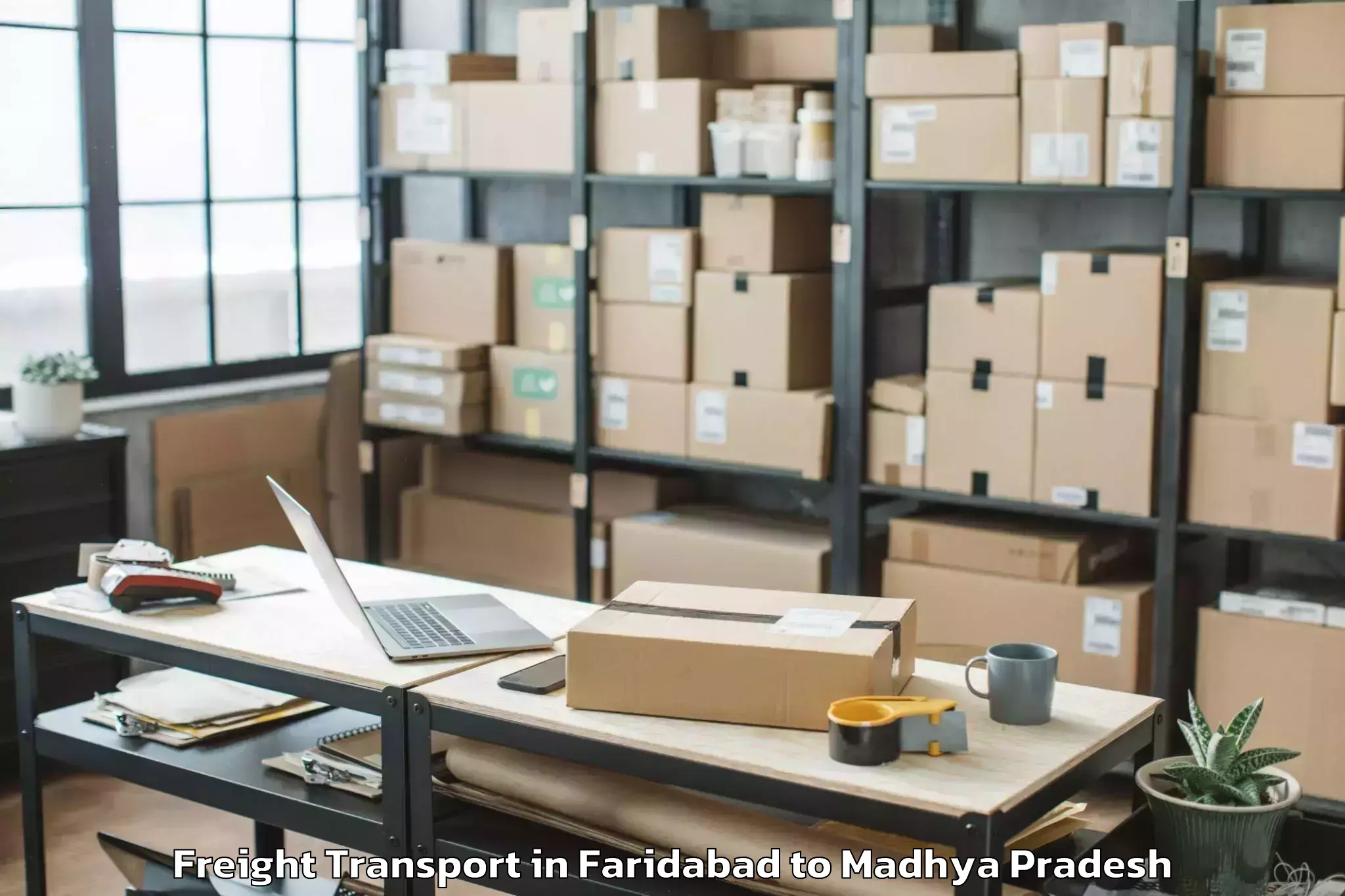 Reliable Faridabad to Suwasara Freight Transport